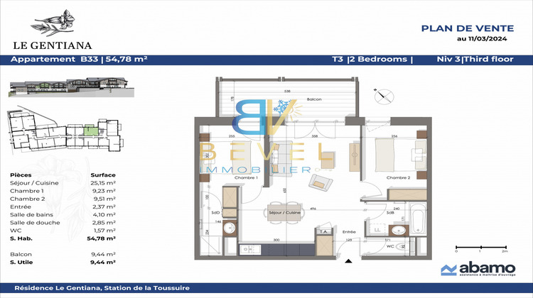 Ma-Cabane - Neuf Appartement La toussuire, 54 m²