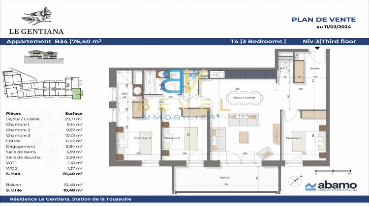 Ma-Cabane - Neuf Appartement La toussuire, 76 m²