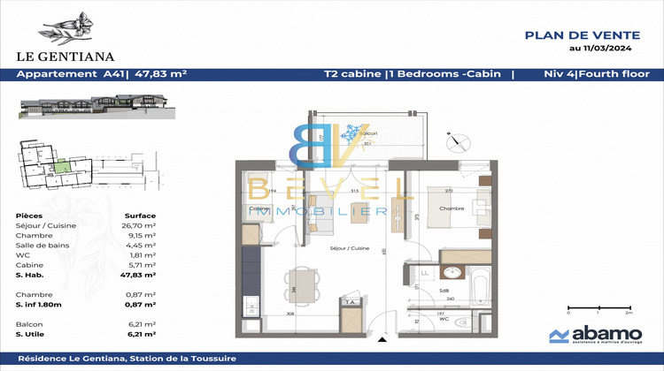 Ma-Cabane - Neuf Appartement La toussuire, 47 m²