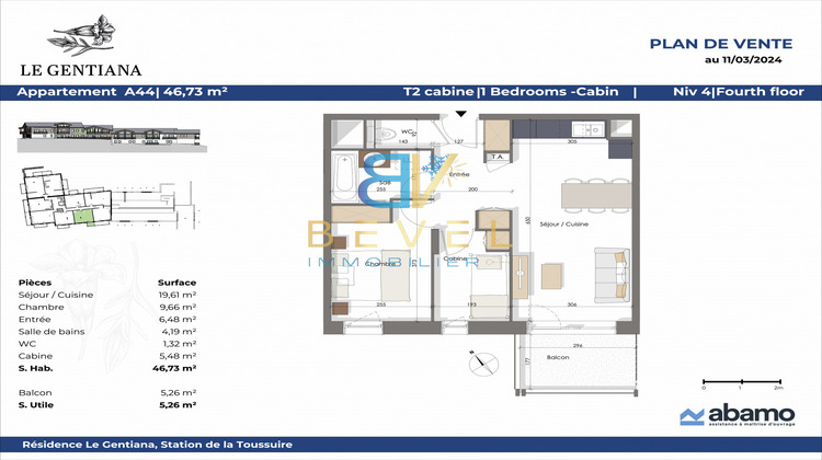 Ma-Cabane - Neuf Appartement La toussuire, 46 m²