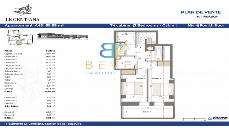 Ma-Cabane - Neuf Appartement La toussuire, 69 m²