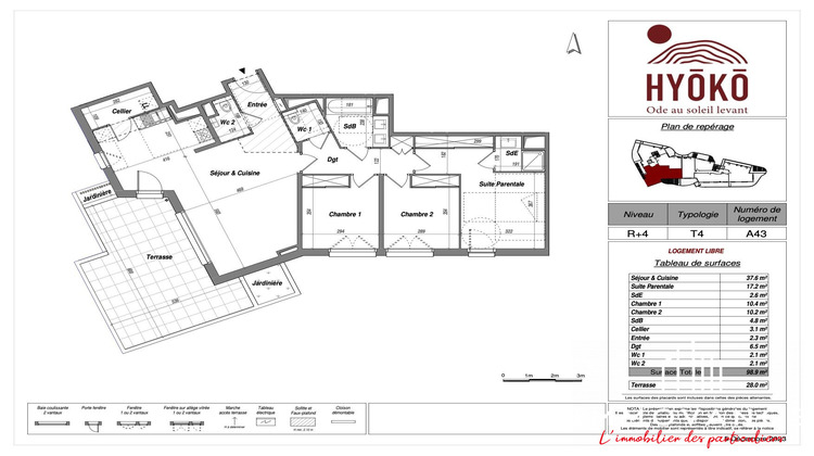 Ma-Cabane - Neuf Appartement Lattes, 99 m²