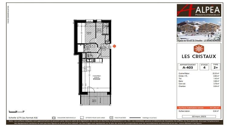 Ma-Cabane - Neuf Appartement LE GRAND BORNAND, 47 m²