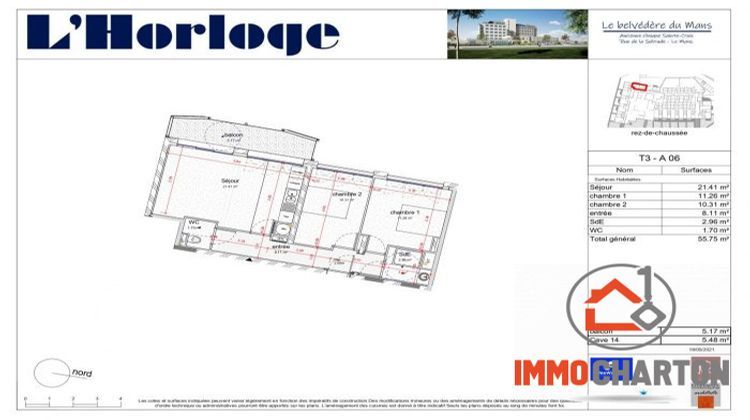 Ma-Cabane - Neuf Appartement Le Mans, 56 m²