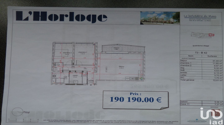 Ma-Cabane - Neuf Appartement Le Mans, 73 m²