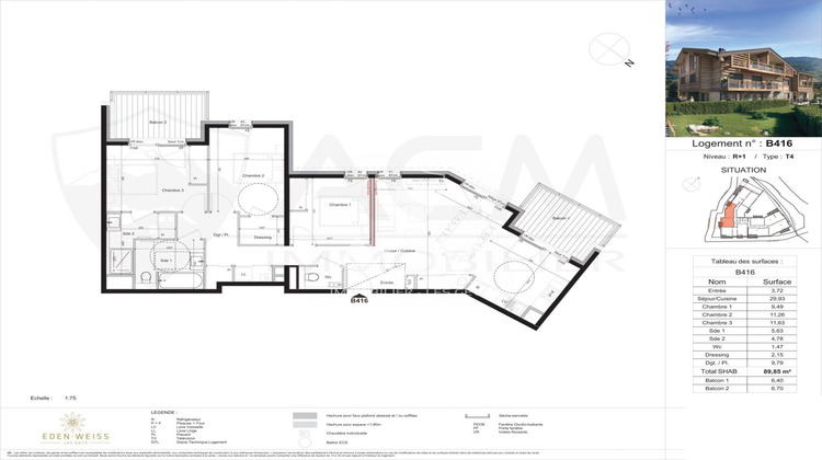 Ma-Cabane - Neuf Appartement Les Gets, 89 m²
