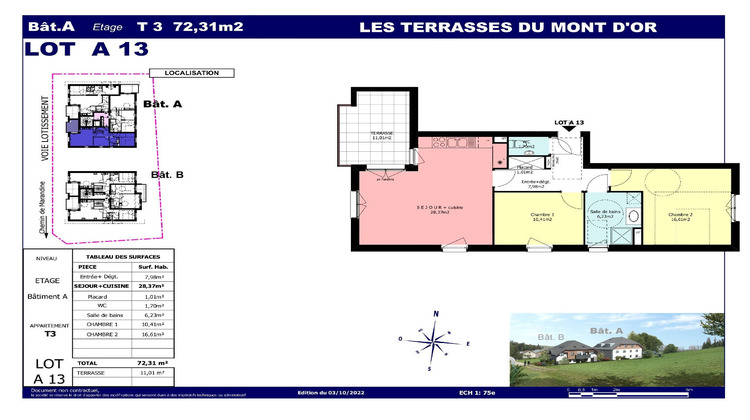 Ma-Cabane - Neuf Appartement LES HOPITAUX-VIEUX, 0 m²