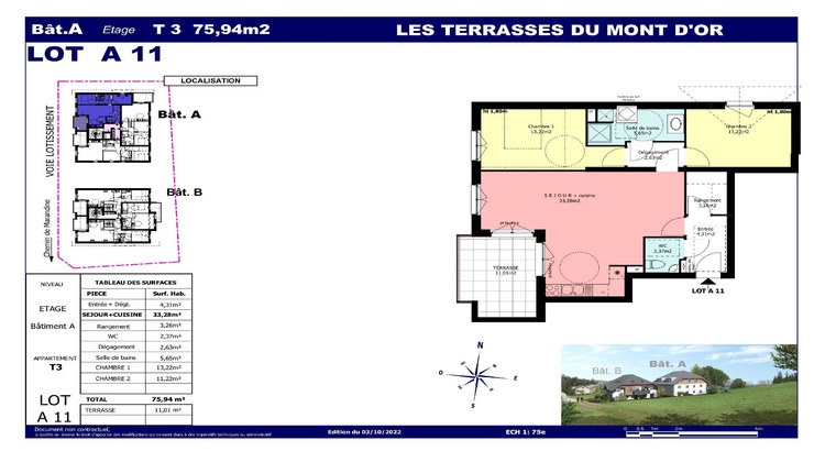 Ma-Cabane - Neuf Appartement LES HOPITAUX-VIEUX, 0 m²