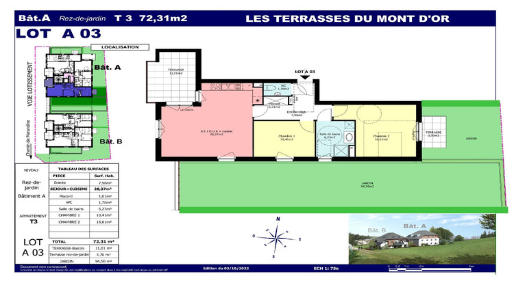 Ma-Cabane - Neuf Appartement LES HOPITAUX-VIEUX, 0 m²