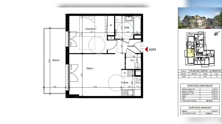 Ma-Cabane - Neuf Appartement Lyaud, 46 m²