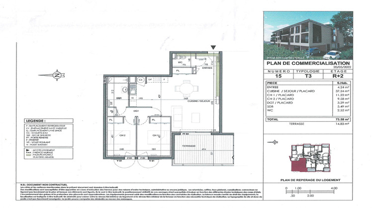 Ma-Cabane - Neuf Appartement Marguerittes, 73 m²