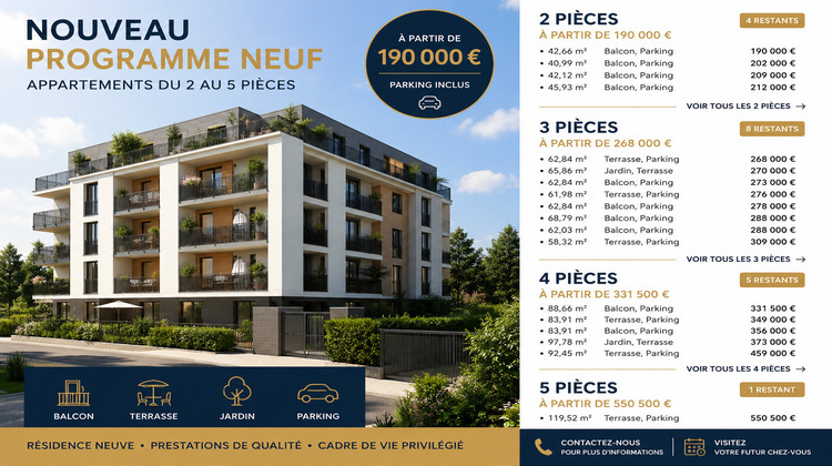 Ma-Cabane - Neuf Appartement MEXIMIEUX, 42 m²