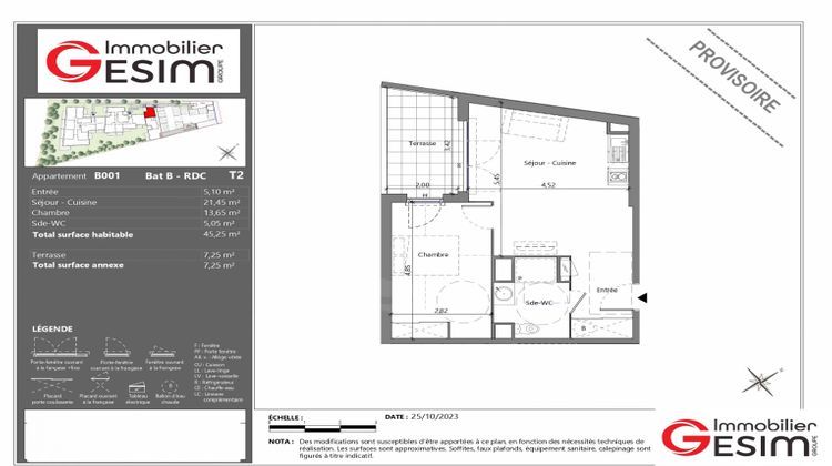 Ma-Cabane - Neuf Appartement MEZE, 45 m²