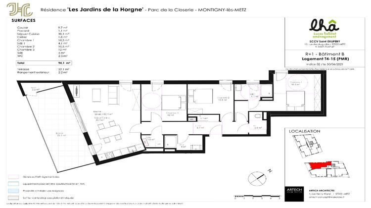 Ma-Cabane - Neuf Appartement MONTIGNY-LES-METZ, 94 m²