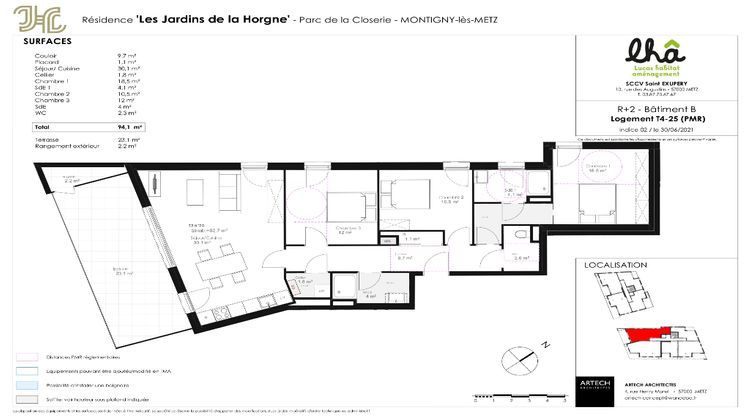 Ma-Cabane - Neuf Appartement MONTIGNY-LES-METZ, 94 m²