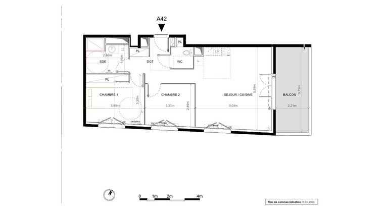 Ma-Cabane - Neuf Appartement MONTPELLIER, 67 m²