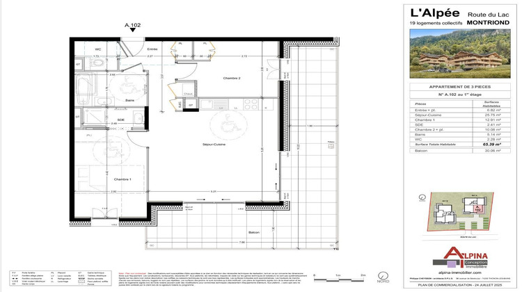 Ma-Cabane - Neuf Appartement Montriond, 65 m²