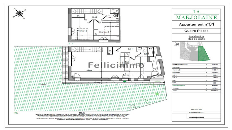 Ma-Cabane - Neuf Appartement Mouans-Sartoux, 83 m²