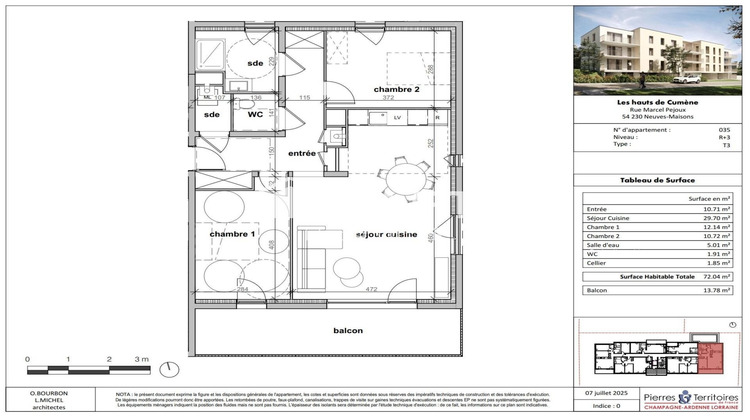 Ma-Cabane - Neuf Appartement Neuves-Maisons, 72 m²