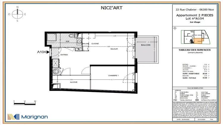 Ma-Cabane - Neuf Appartement Nice, 48 m²