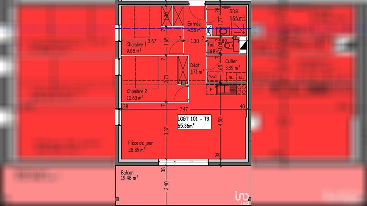 Ma-Cabane - Neuf Appartement Nods, 65 m²