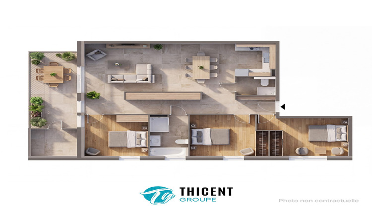 Ma-Cabane - Neuf Appartement Offendorf, 92 m²