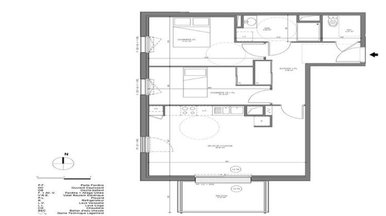 Ma-Cabane - Neuf Appartement PLABENNEC, 63 m²