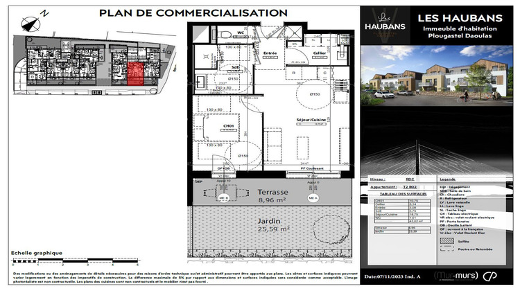 Ma-Cabane - Neuf Appartement Plougastel-Daoulas, 45 m²