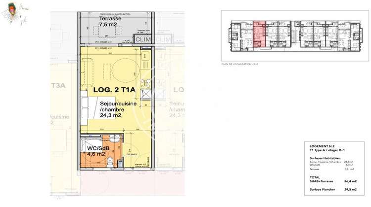 Ma-Cabane - Neuf Appartement REMIRE-MONTJOLY, 28 m²