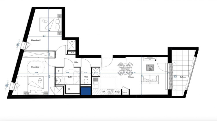 Ma-Cabane - Neuf Appartement Rennes, 63 m²