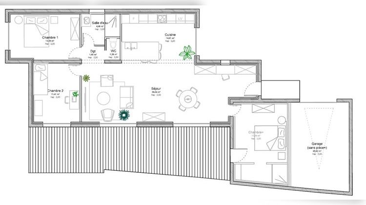 Ma-Cabane - Neuf Appartement REZE, 100 m²