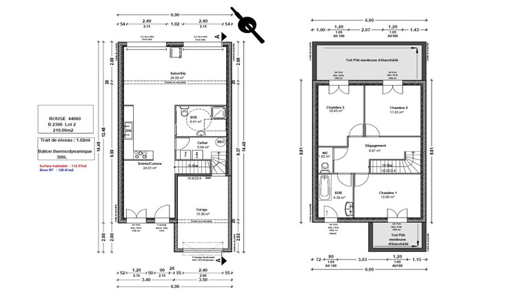 Ma-Cabane - Neuf Appartement ROUGE, 107 m²