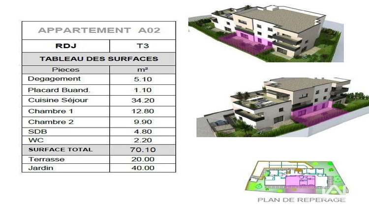 Ma-Cabane - Neuf Appartement Saint-Aygulf, 70 m²