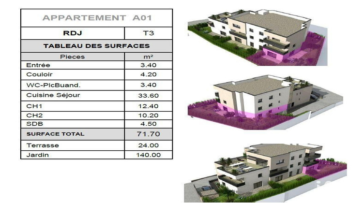 Ma-Cabane - Neuf Appartement Saint-Aygulf, 71 m²
