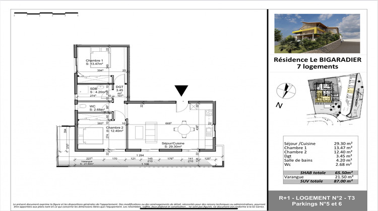 Ma-Cabane - Neuf Appartement Saint-Denis, 65 m²