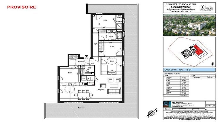 Ma-Cabane - Neuf Appartement Saint Genest Lerpt, 111 m²