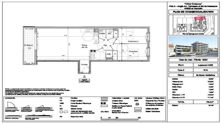 Ma-Cabane - Neuf Appartement SAINT-HERBLAIN, 78 m²