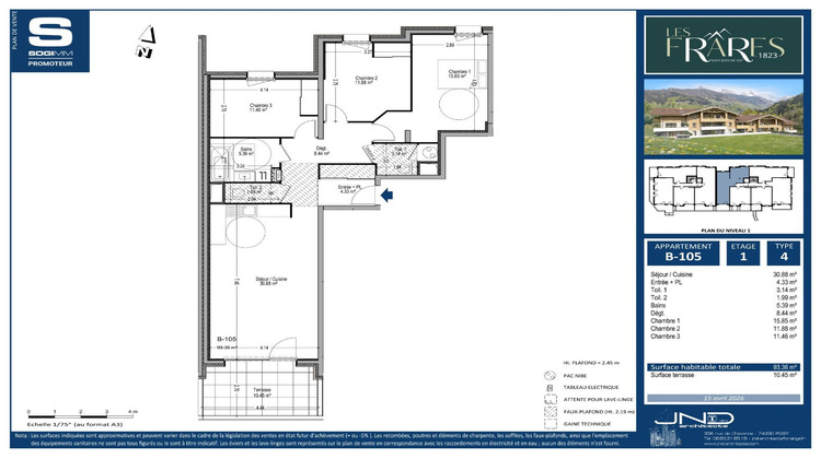 Ma-Cabane - Neuf Appartement SAINT JEAN DE SIXT, 93 m²