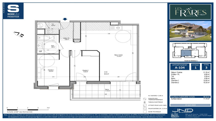 Ma-Cabane - Neuf Appartement SAINT JEAN DE SIXT, 68 m²