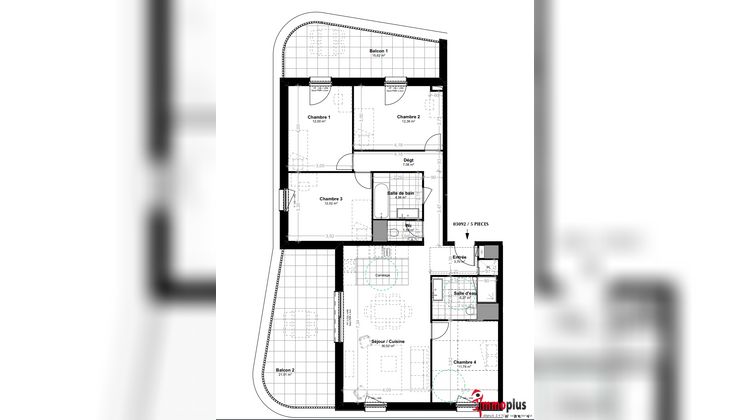 Ma-Cabane - Neuf Appartement Saint-Louis, 101 m²