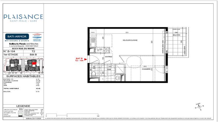 Ma-Cabane - Neuf Appartement SAINT-MALO, 43 m²