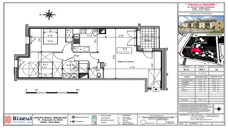 Ma-Cabane - Neuf Appartement SAINT-MALO, 71 m²