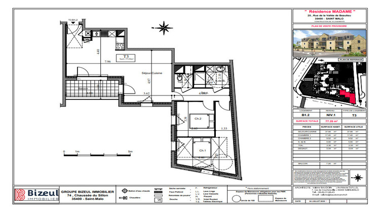 Ma-Cabane - Neuf Appartement SAINT-MALO, 77 m²