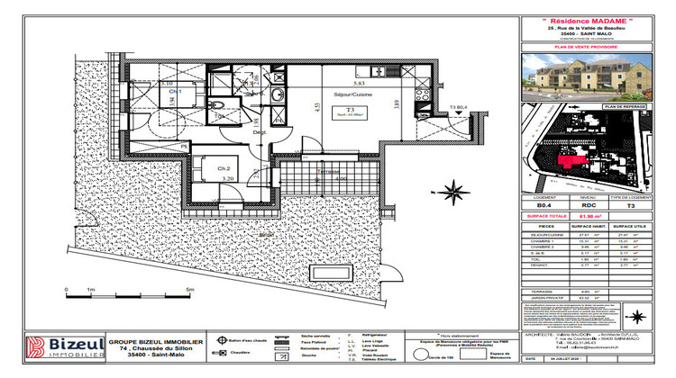 Ma-Cabane - Neuf Appartement SAINT-MALO, 61 m²