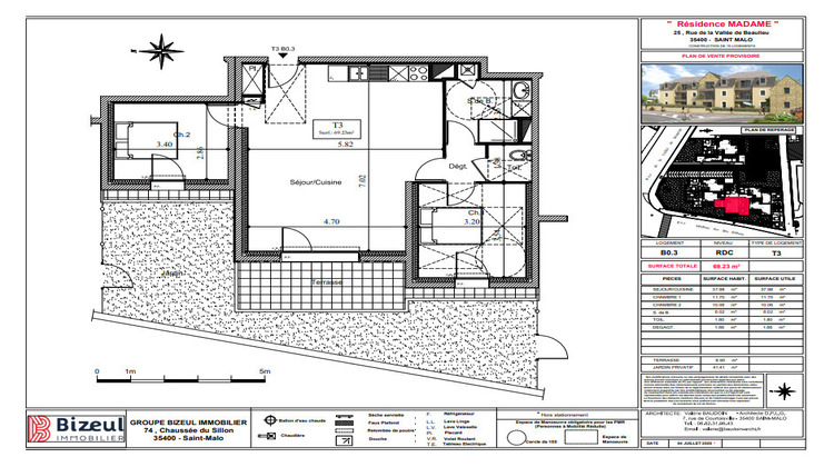 Ma-Cabane - Neuf Appartement SAINT-MALO, 69 m²