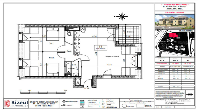 Ma-Cabane - Neuf Appartement SAINT-MALO, 68 m²