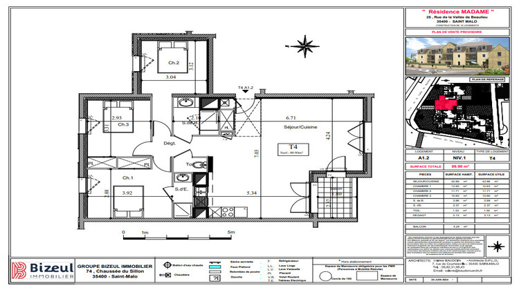 Ma-Cabane - Neuf Appartement SAINT-MALO, 88 m²