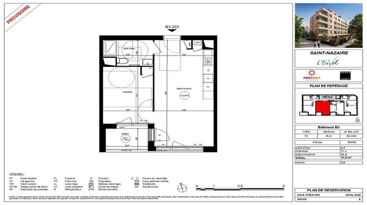 Ma-Cabane - Neuf Appartement SAINT-NAZAIRE, 41 m²