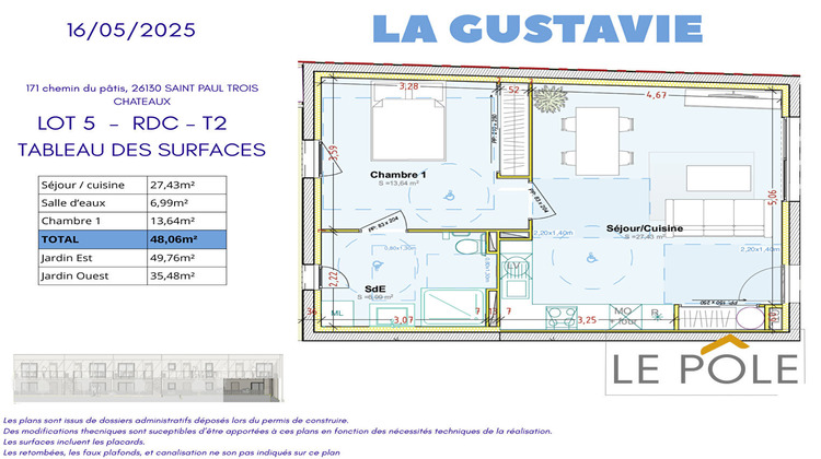 Ma-Cabane - Neuf Appartement SAINT-PAUL-TROIS-CHATEAUX, 48 m²