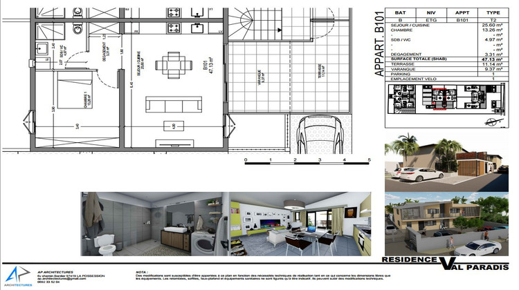 Ma-Cabane - Neuf Appartement Saint-Pierre, 47 m²